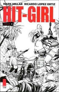 Hit-Girl (2018) 2-B Amy Reeder Black & White Cover VF/NM