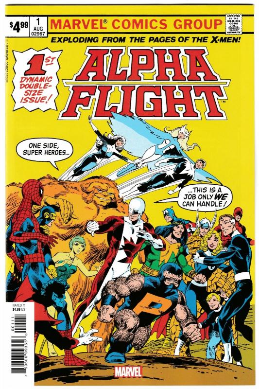 Alpha Flight #1 Facsimile Edition (Marvel, 2019) NM