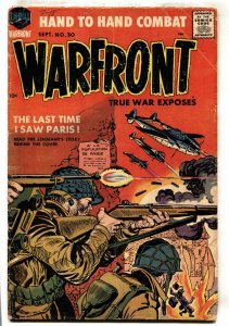 Warfront #30--1957--Jack Kirby battle cover--Korean War stories--comic book