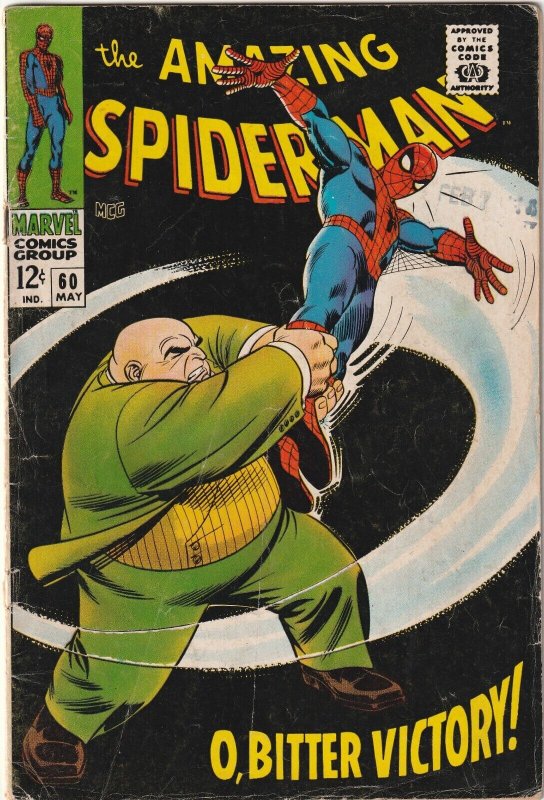 Amazing Spider-Man # 60 VG/FN 1968 Marvel Stan Lee John Romita [L3]