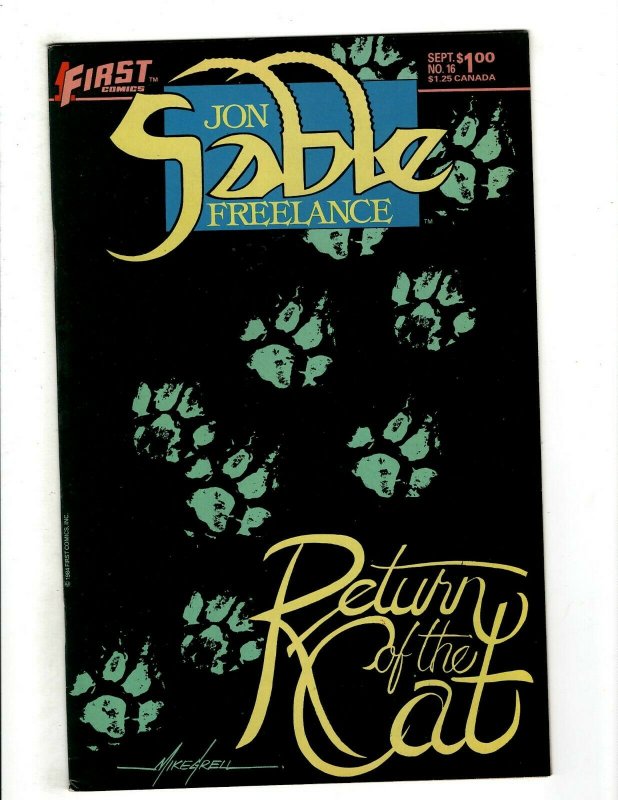 12 Jon Sable Freelance First Comics # 5 6 7 8 9 10 13 14 15 16 17 19 Spy HG4