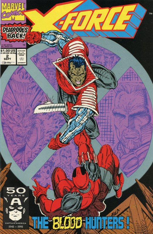 X-Force #2 (1991) 2nd App Deadpool NM+ 9.6 Comic Book