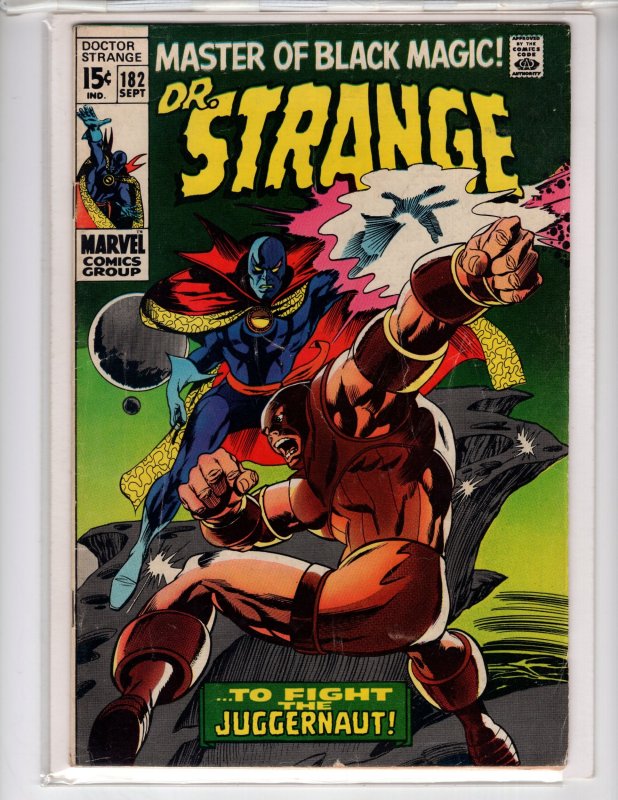 Doctor Strange #182 (1969) 6.0 Juggernaut! / ECA12