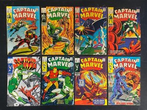 Captain Marvel (1968) #'s 1-62 + Giant-Size #1 Complete VG+ (4.5) Lot