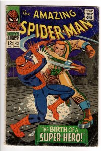 AMAZING SPIDERMAN 42 GD- 1.8 but SOLID! 1st FULL MARY JANE APPEARANCE