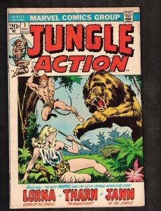 Jungle Action #1 ~ Marvel Lorna the Jungle Queen: Agu the Giant! 1972 (4.0)