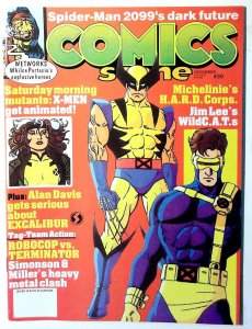 Comics Scene #30 1992 Starlog Group 2nd Series Wolverine Cyclops Rogue Comic