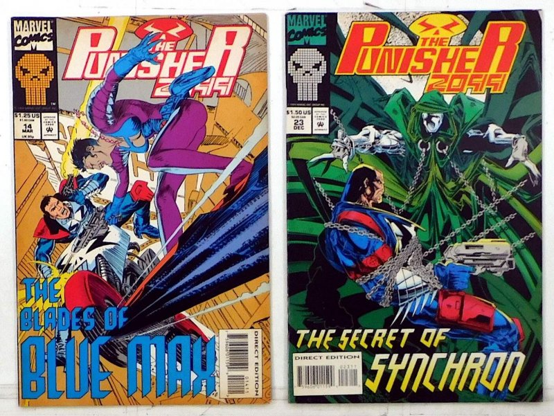 Punisher 2099 Lot of 2 #14, 23 (1994) Marvel Comics 1st Print Comic Books