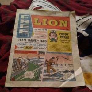 LION 12TH OCTOBER 1963 BRITISH WEEKLY UK COMIC War Stories silver age periodical