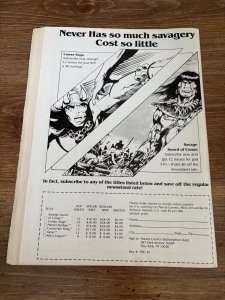 Conan Saga # 27 FN Marvel Comic Book Magazine Barbarian Red Sonja Kull 2 J308