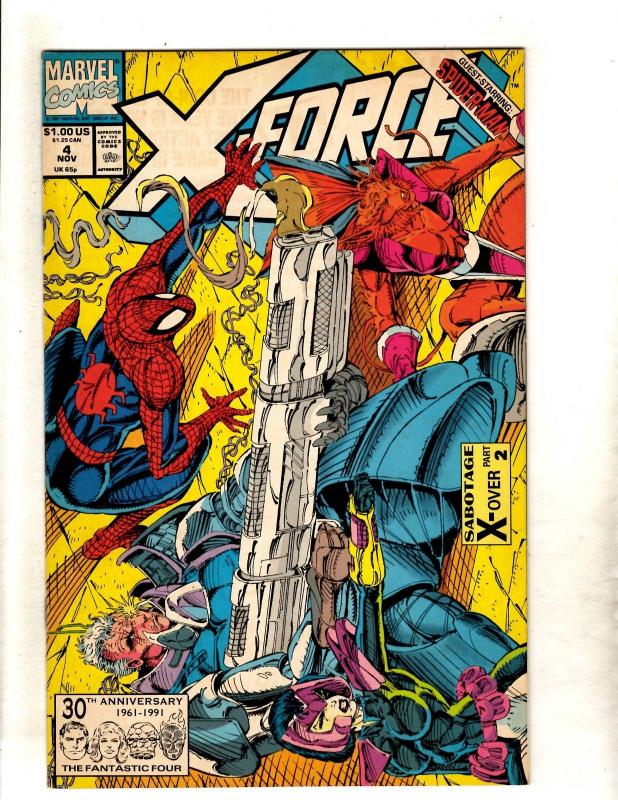 Lot Of 12 X-Force Marvel Comic Books # 1 4 5 9 20 21 24 26 27 28 29 30 CJ12