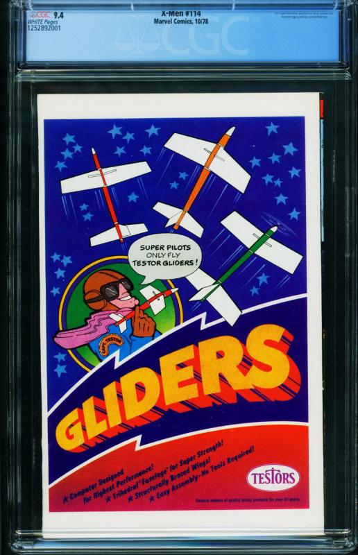 X-MEN #114 CGC 9.4 1978-MARVEL COMICS-SAURON cameo- 1252892001
