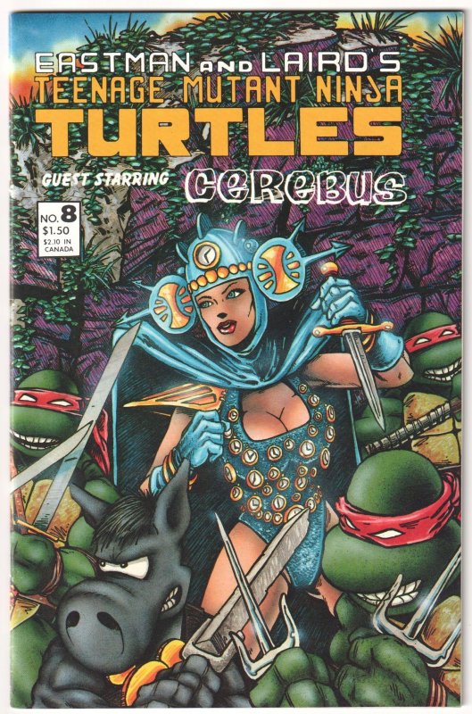 Teenage Mutant Ninja Turtles #8 (1986) Cerebus crossover