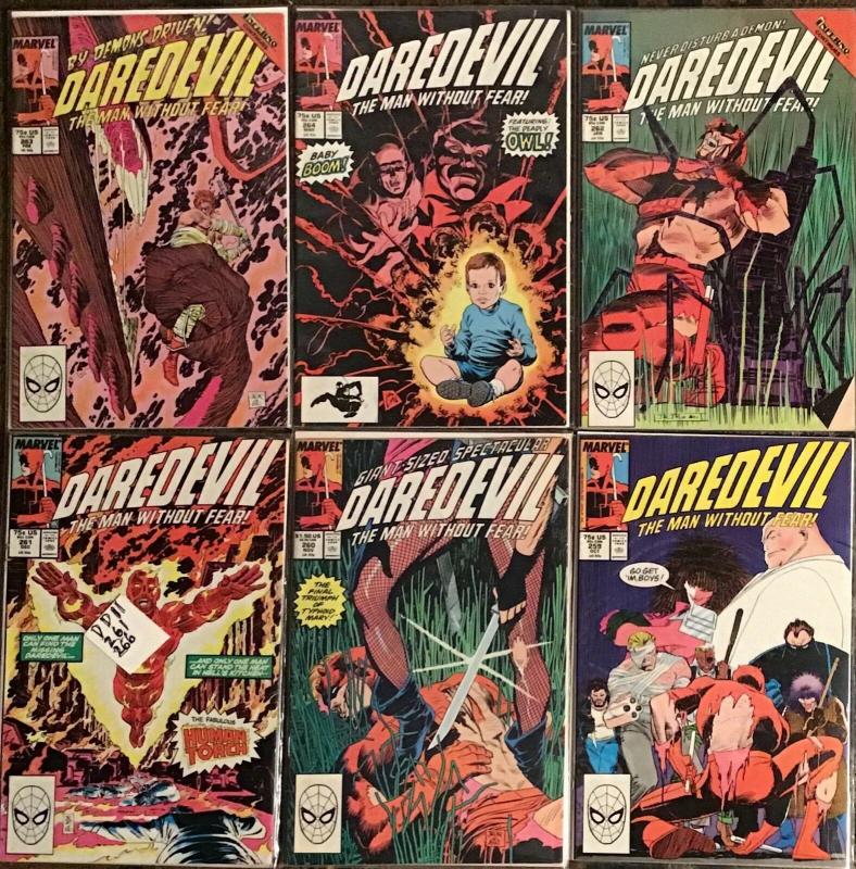 DAREDEVIL MARVEL #259-264 VF NM SATISFACTION GUARANTEED 