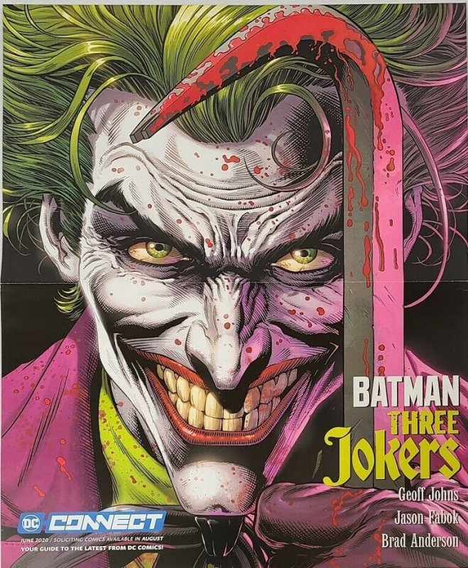 DC Comics 2020 Batman Three Jokers Retailer Exclusive Promo Poster 10 x 13