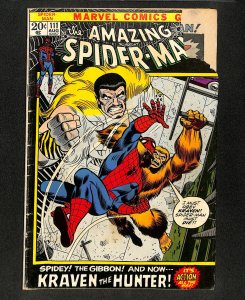 Amazing Spider-Man #111 Kraven the Hunter Appearance!