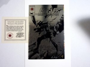 Magnus, Robot Fighter #25 Signed Valiant COA-BOB LAYTON & JOHN OSTRANDER  1991