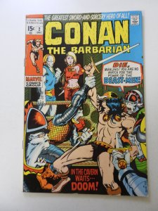Conan the Barbarian #2 (1970) VF- condition ink back cover