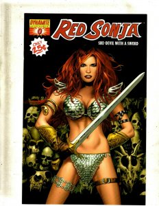 12 Red Sonja Dynamite Comic Books # 0 0 1 2 3 4 5 6 7 8 9 10 11 Conan Kull SM19