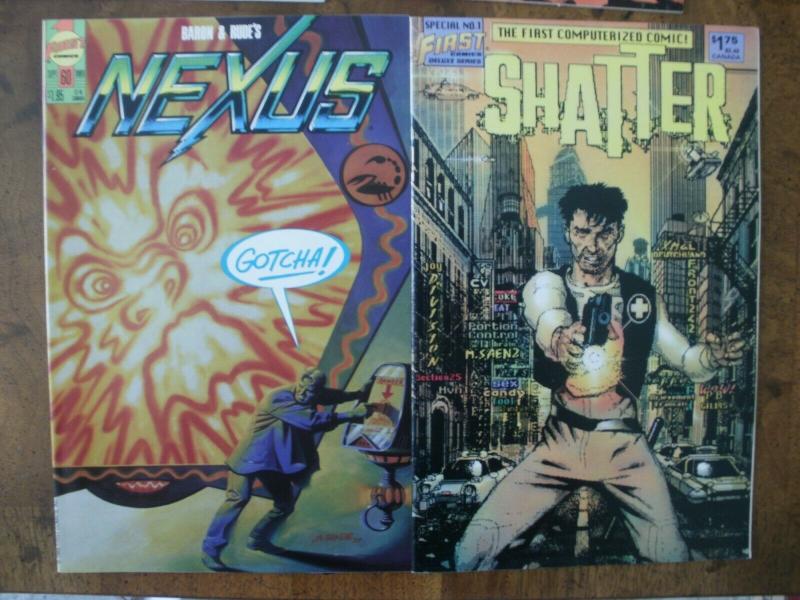 6 FIRST Comic: SABLE #13 FREELANCE #18 NEXUS #60 SHATTER #1 CORUM #4 WARP #4