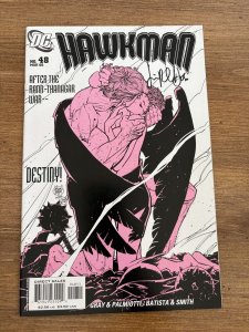 Hawkman # 48 NM DC Comic Book Signed On Cover Jimmy Palmiotti 17 J281