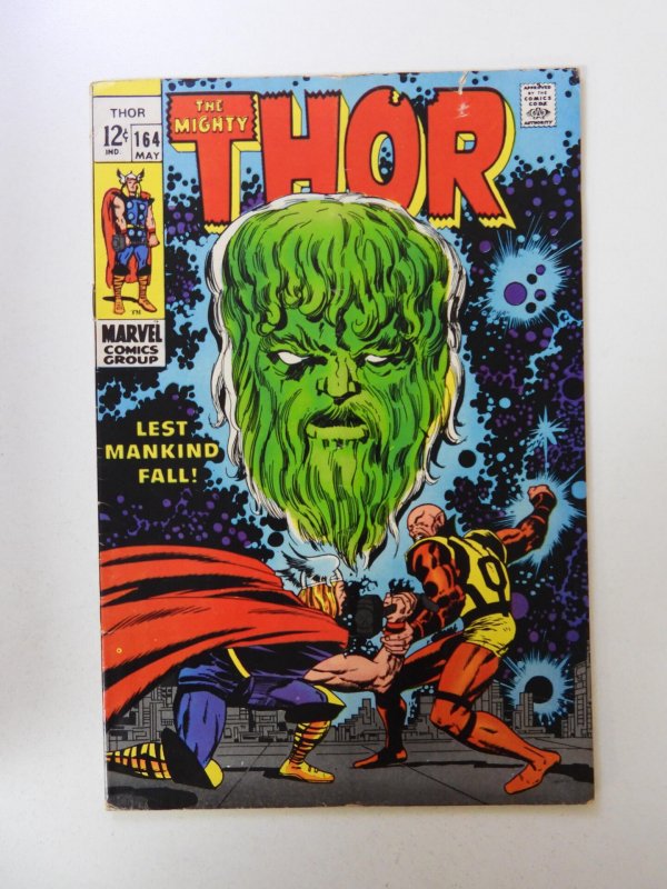 Thor #164 (1969) VG condition subscription crease