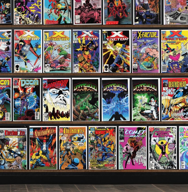 Huge Lot 130+ Comics with X-Factor, X-Force, Checkmate, Doom 2099 & More!