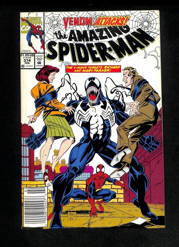 Amazing Spider-Man #374 Newsstand Variant Venom Appearance!