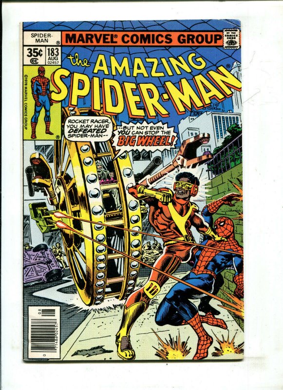 AMAZING SPIDER-MAN #183 (NEWSSTAND) - AND WHERE THE BIG WHEEL... (7.0) 1978