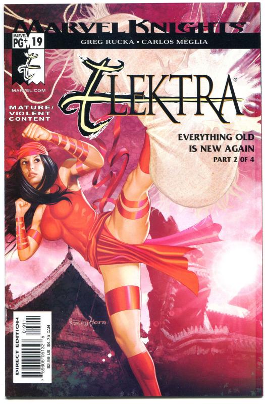ELEKTRA #19, NM+, Greg Horn, Sai, Martial Arts, Femme Fatale, 2001.more in store