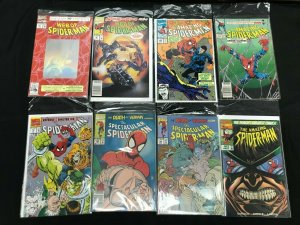 SPIDER-MAN 8PC LOT (NM/VF) VENOM!! HOLOGRAM!! 1993 