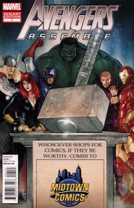Avengers Assemble (4th Series) #1G FN ; Marvel | Midtown Variant Mjolnir