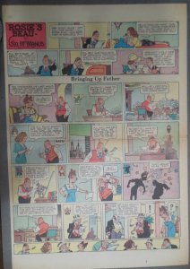 Bringing Up Father Sunday by George McManus from 6/13/1943 Full Page Size!