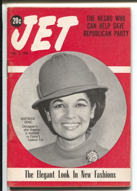 Jet 12/3/1964-Gertrude Doke-African-American culture-Republican Party-VG