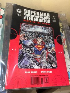 Superman vs Terminator Death to the Future Lot Complete Series Set w/1-4, Versus