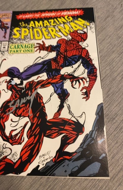 The Amazing Spider-Man #361 Direct Edition (1992)signed by Bagley/ 1st carnage