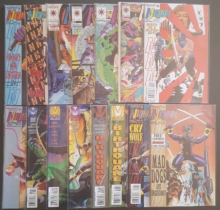 VALIANT: NINJAK (1994-1995) LOT
