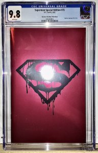 Death of Superman 30th #1 Big Time Collectibles PINK FOIL Variant CGC 9.8 NM+/M