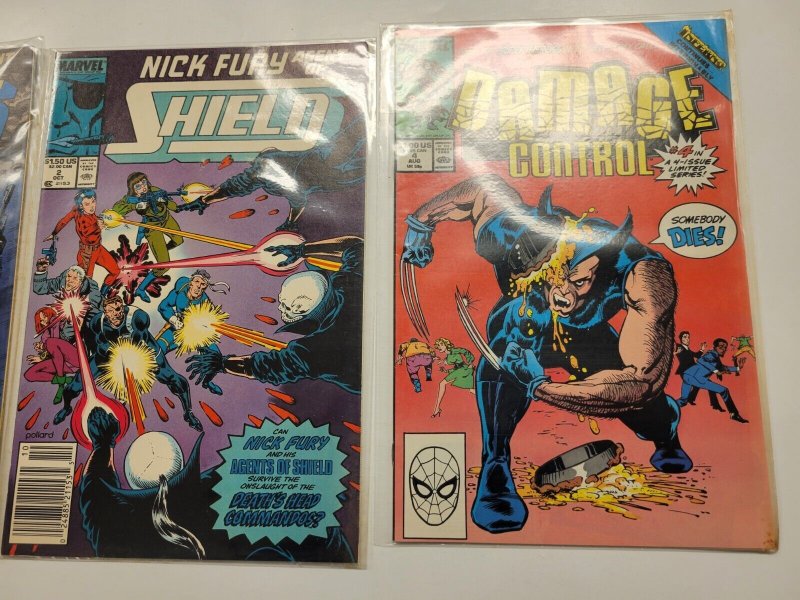 4 Marvel Comic Books X-Force #1 + Shield #1 2 + Damage Control #4 57 TJ3