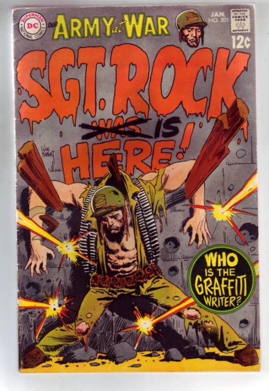 Our Army at War #201 (Jan-69) FN+ Mid-Grade Easy Company, Sgt. Rock