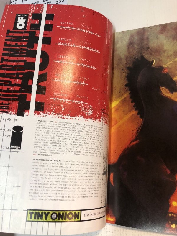 Department of Truth(2021) #5 VF/NM Signed Will Jack Exclusive Variant ~ Image