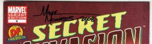Secret Invasion Signed Dynamic Forces #4 (Sep-09) NM+  PRICE DROP!  Iron Man!