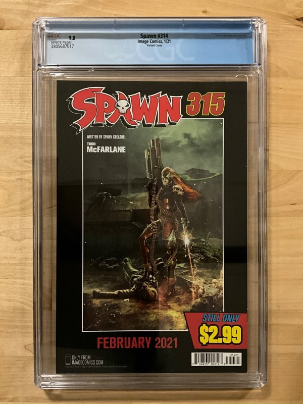 Spawn #314 Cover B (2021) CGC 9.8