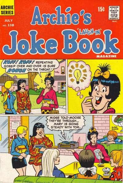 Archie's Joke Book Magazine #138, Fine- (Stock photo)