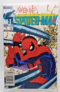 Web of SPIDER-MAN #4 (1985) Newsstand variant NM