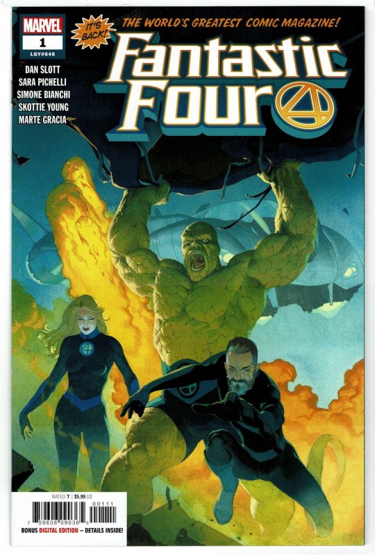 Fantastic Four #1  (Dec 2018, Marvel)  9.4 NM