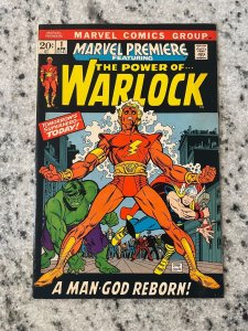 Marvel Premiere # 1 NM- Comic Book Feat. Power Of Warlock Hulk Thor Man-God J975 