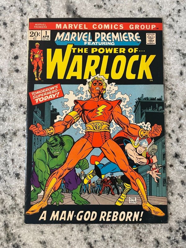 Marvel Premiere # 1 NM- Comic Book Feat. Power Of Warlock Hulk Thor Man-God J975