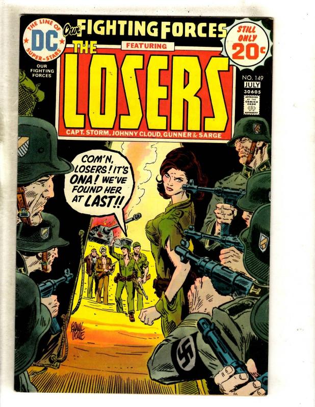 Lot Of 6 Our Fighting Forces DC Comic Books # 146 147 148 149 150 151 Losers FM1