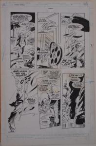 GENE COLAN / KLAUS JANSON original art, SILVERBLADE #1 pg 16, 13x20, 1987